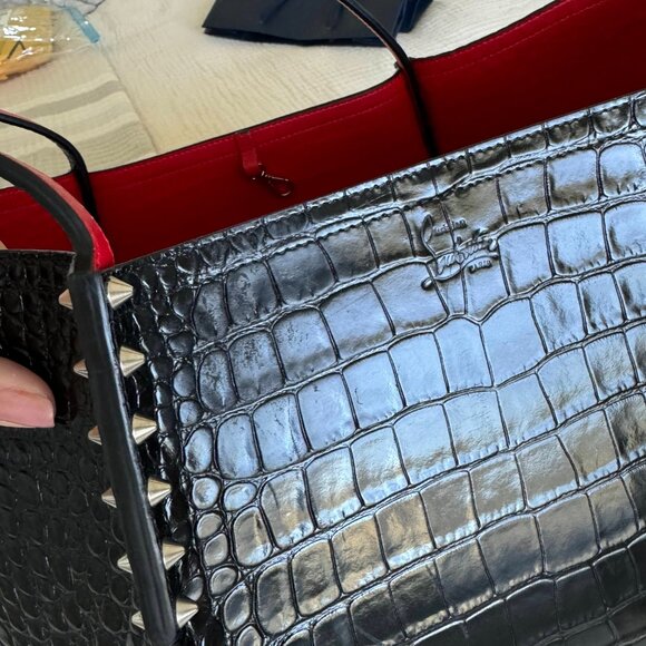 Christian Louboutin Cabarock Crocodile-embossed Leather Tote - Large - Picture 5 of 11